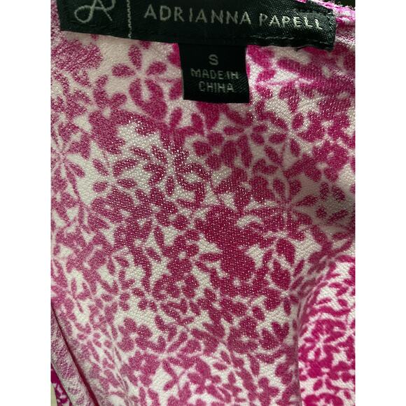 Adrianna Papell Floral Blouse, Purple, S - Picture 3 of 4